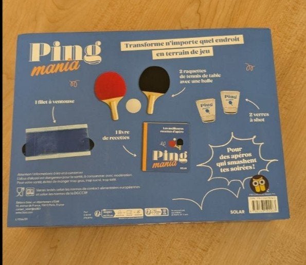 Apéro mini ping pong, Sports & Fitness, Ping-pong, Enlèvement