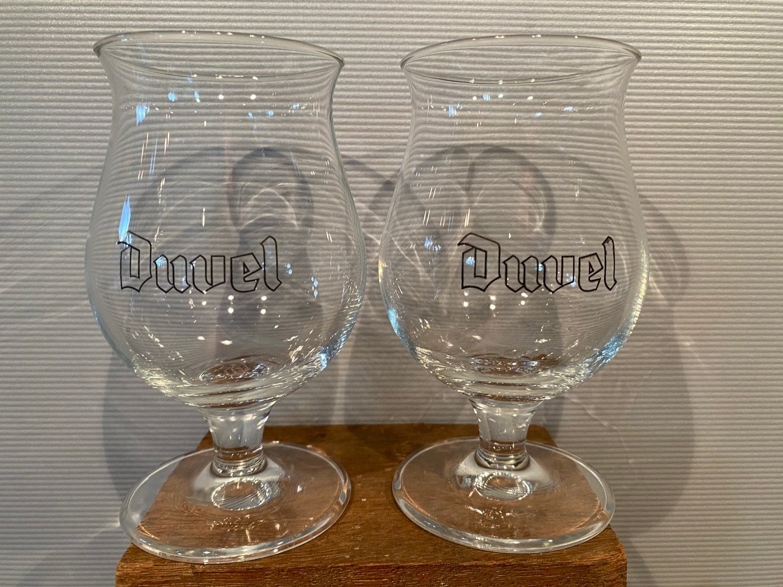 DUVEL mini glas degustatie lot van 2, Verzamelen, Ophalen of Verzenden, Gebruikt, Glas of Glazen, Duvel