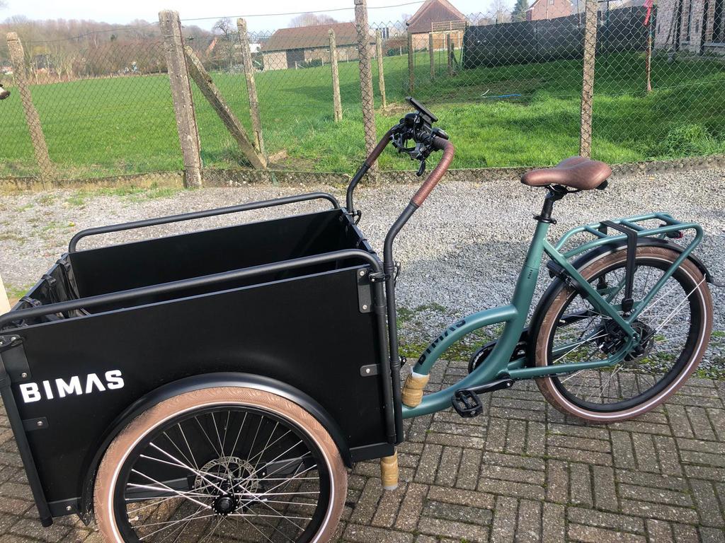 Bakfiets elektrisch BIMAS! Verlaagde prijs!, 4 kinderen of meer, Schijfrem, Ophalen, Overige merken