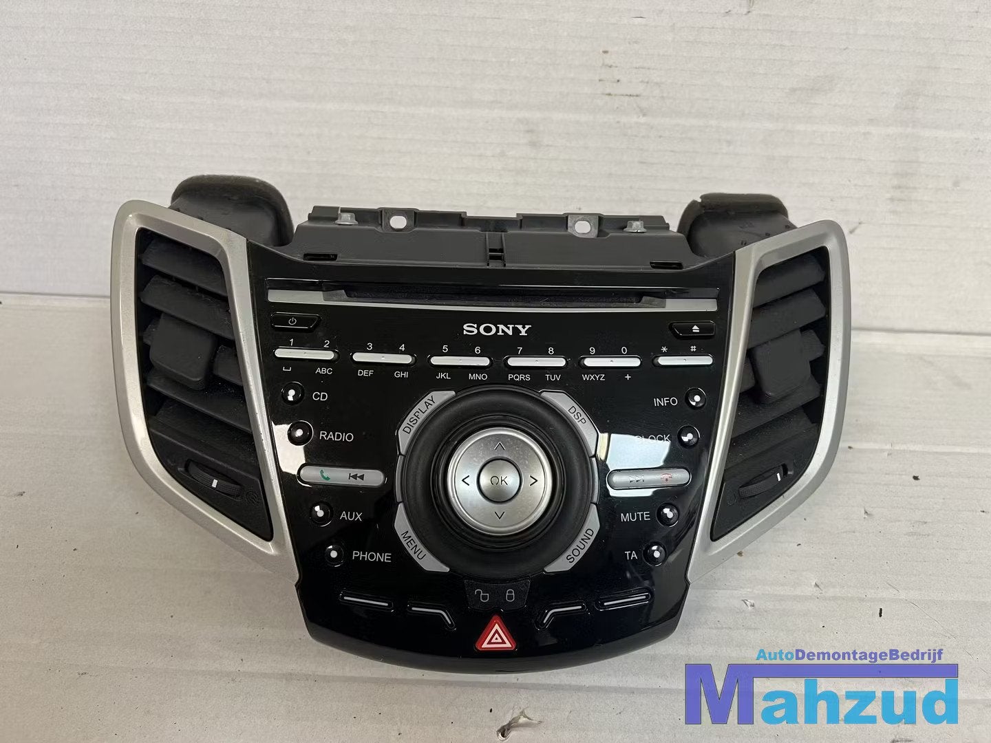 FORD FIESTA 6 sony radio cd speler luchtrooster midden 2010-, Gebruikt, Info@ford.com, Ford, Ford Motor Company