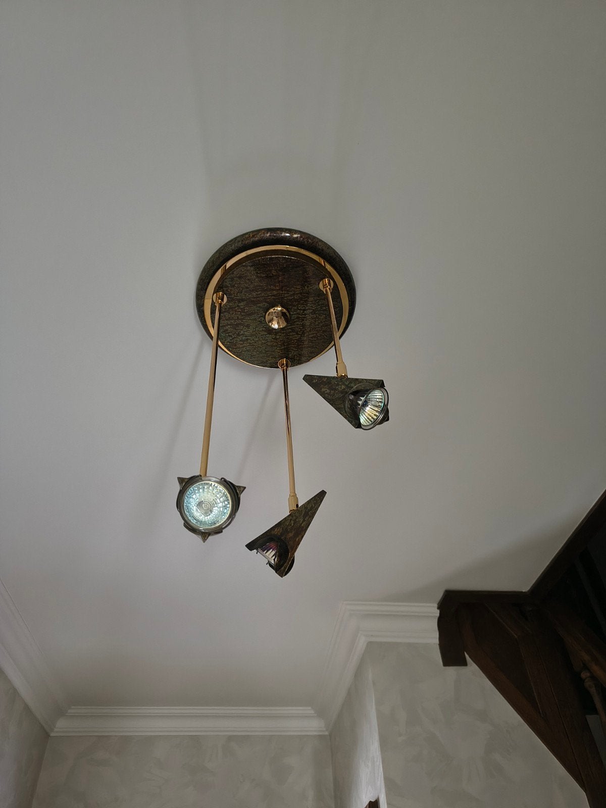 plafondlamp, Ophalen