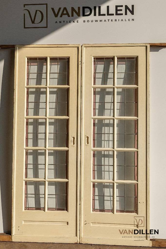 Portes coulissantes anciennes à vitraux - plus de 150 jeux, Porte intérieure, Enlèvement, Utilisé, Verre