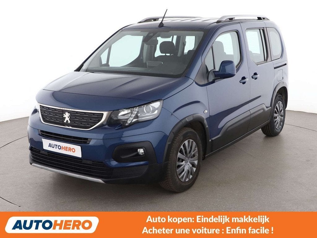 Peugeot Rifter 1.2 PureTech Allure L1 (bj 2019), Auto's, Peugeot, Voorwielaandrijving, Stof, 1199 cc, Blauw