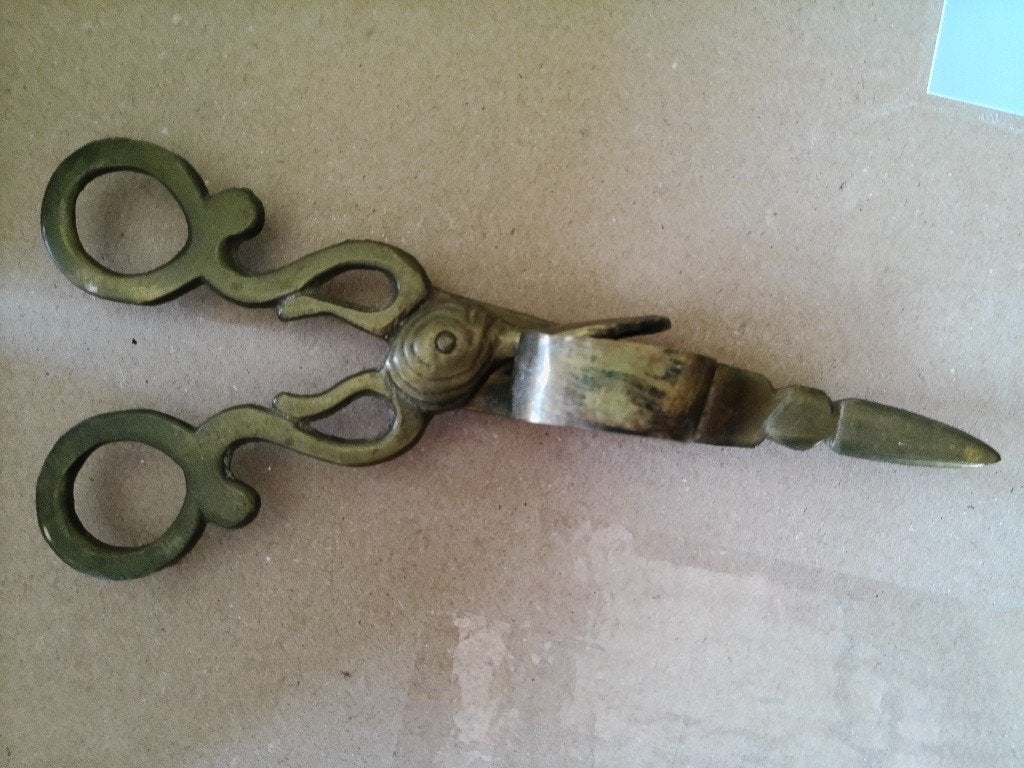 Coupe-bougies ancien museau en cuivre ciseaux coupe-bougies, Enlèvement ou Envoi, Cuivre