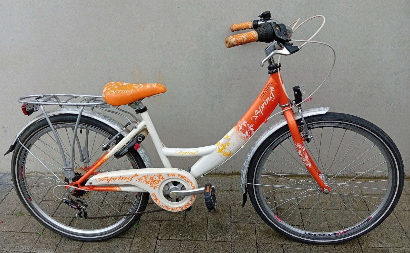 Meisjesfiets kinderfiets Spring 24inch 6 Shimano speed🚴, Vélos & Vélomoteurs, Frein sur jante, 24 pouces ou plus, V-brakes, Enlèvement