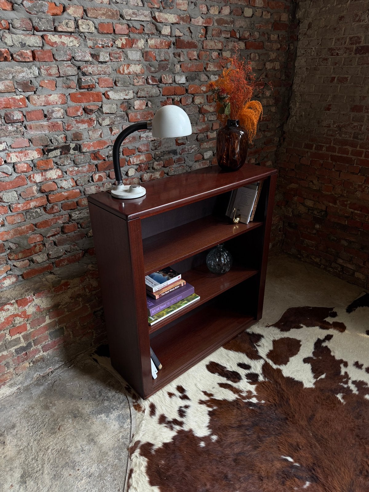 Vintage design Interlübke boekenkast, Ophalen, Met plank(en), 100 tot 150 cm, 50 tot 100 cm