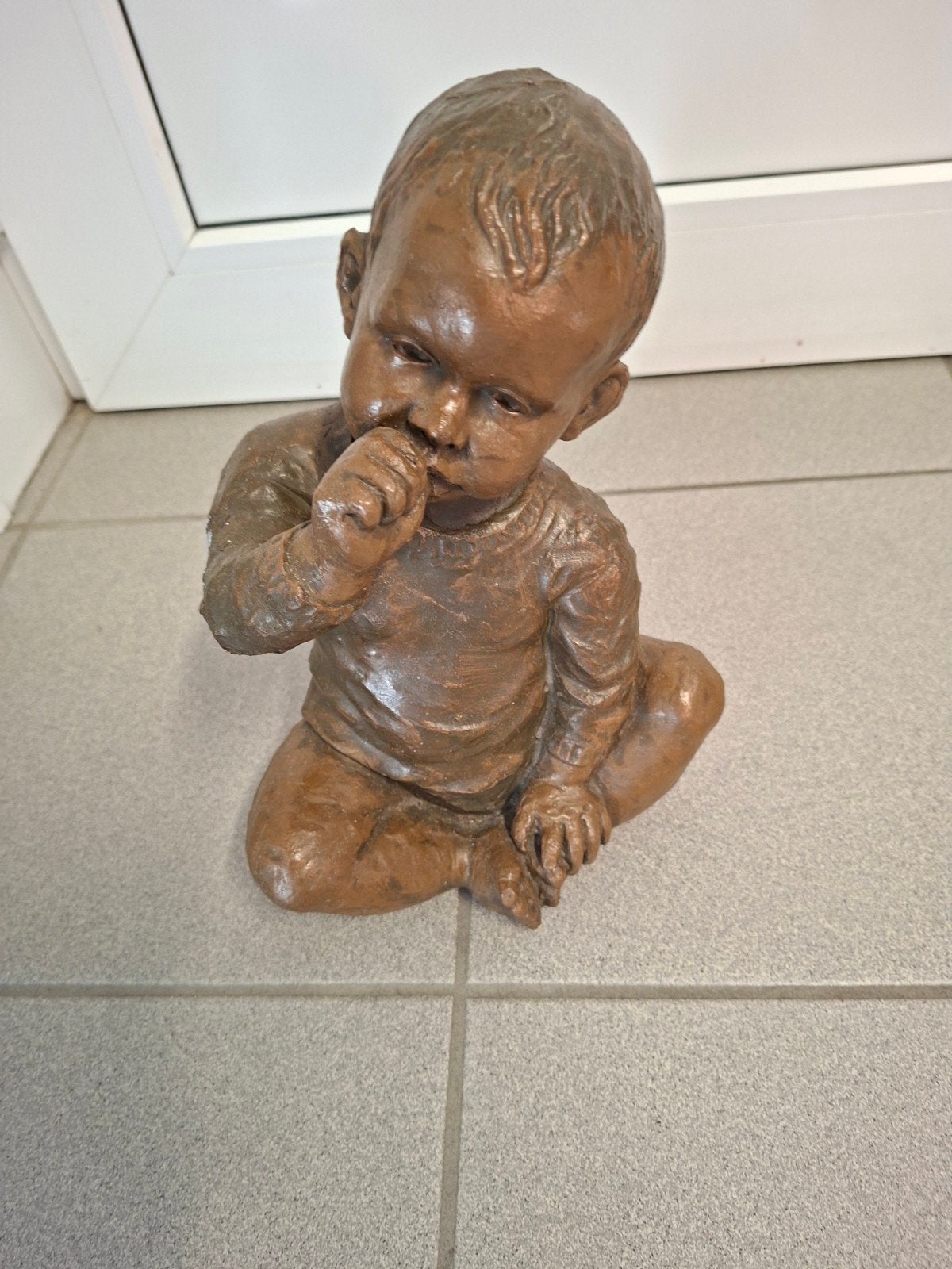 beeld uit klei  ...handwerk zie foto, Verzamelen, Ophalen