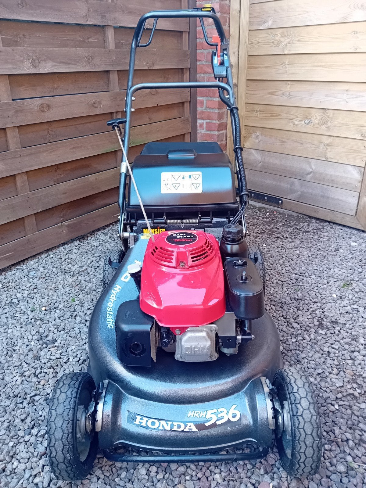 Grasmaaier Honda HRH536 pro hydrostatick., Tuin en Terras, Grasmaaiers, Opvangzak, Ophalen