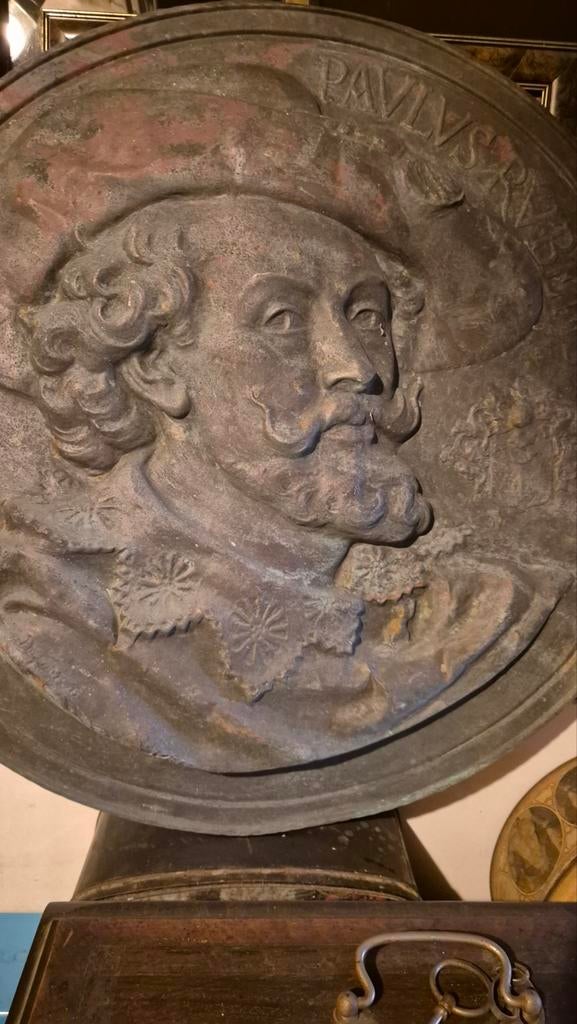 Grande plaque murale en CUIVRE P.Paul RUBENS, Enlèvement, Cuivre