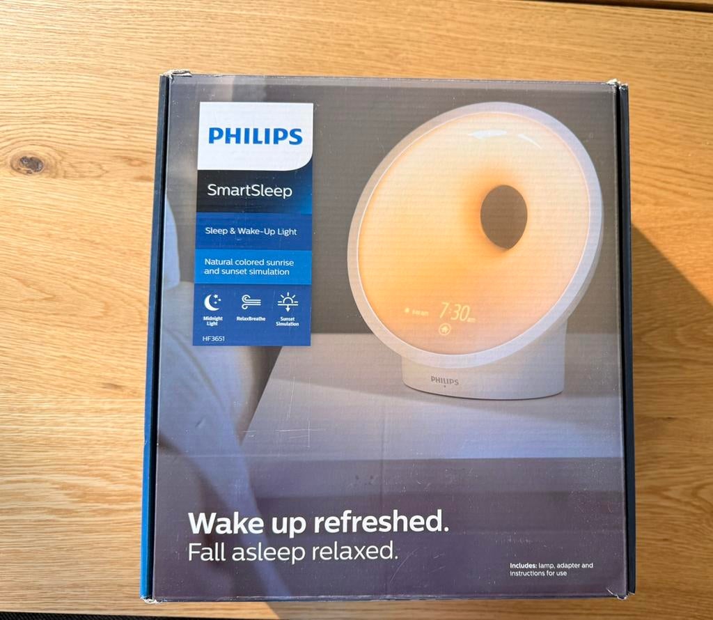 Philips SmartSleep Wake-up Light – nieuwstaat, Elektronische apparatuur, Wekkers, Ophalen, Zo goed als nieuw