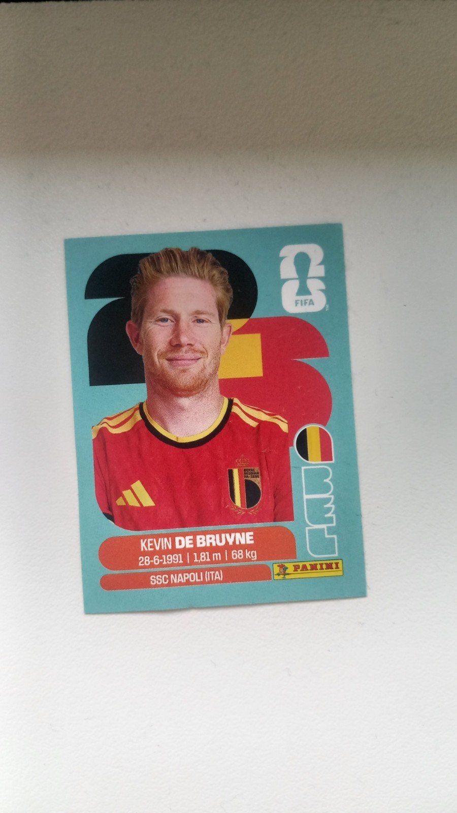 Panini sticker De Bruyne, Verzamelen, Ophalen