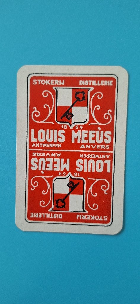 Carte à jouer Distillery, Distillery Meeus_Antwerpen_8, Collections, Enlèvement ou Envoi, Utilisé, Carte(s) à jouer