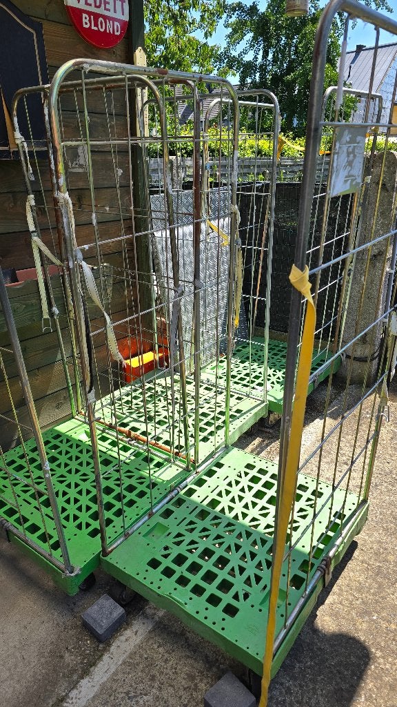 5 magazijnkarren - rolcontainers, Bricolage & Construction, Chariots de transport, Utilisé, Chariot de transport, 100 litres ou plus