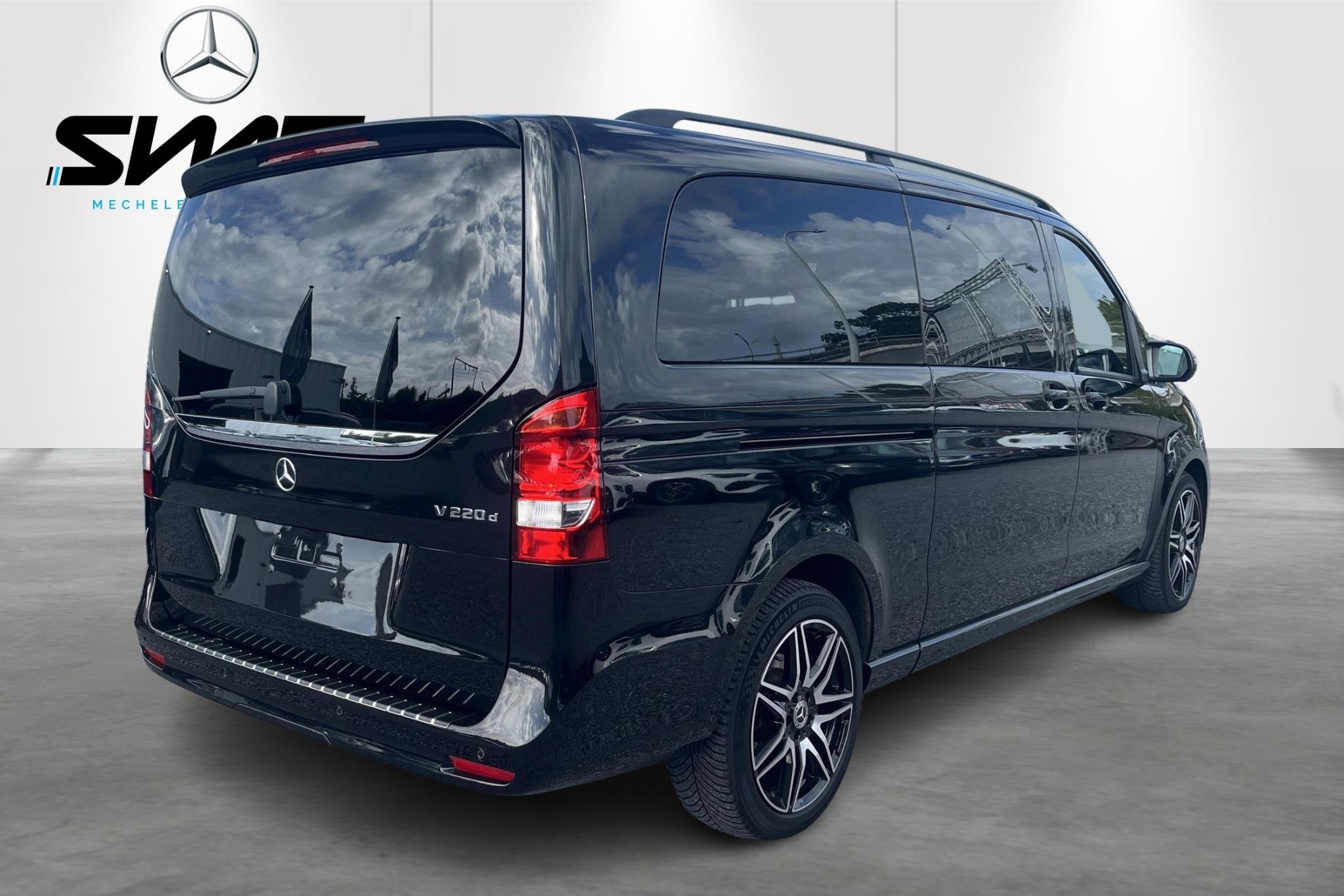 Mercedes-Benz V-Klasse V 220 d L3 9G-TRONIC Avantgarde, Auto's, Mercedes-Benz, Gebruikt, 4 cilinders, 2000 kg, Zwart