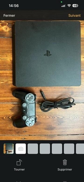 Playstation 4 Slim 500 Go, Games en Spelcomputers, Ophalen, 500 GB, Zo goed als nieuw, Met 1 controller