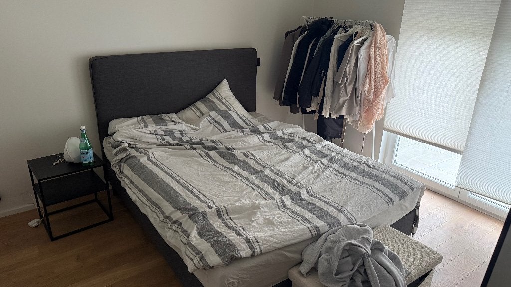 Bed met matras (gratis), Ophalen, Gebruikt, Tweepersoons, Overige maten