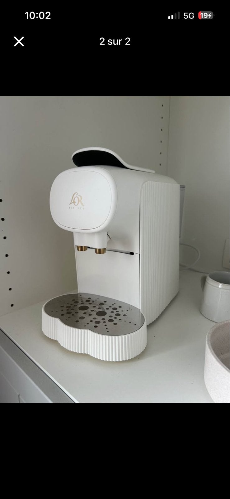 L’or Barista by Alessi, Electroménager, Machine à espresso, Réservoir d'eau amovible, Comme neuf, Enlèvement