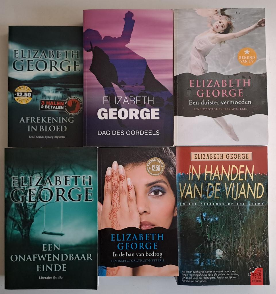 Boeken Elizabeth George, Boeken, Ophalen of Verzenden, Gelezen