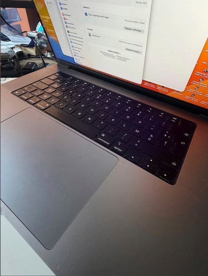 Mac book pro 16 pouces M1 Max, Informatique & Logiciels, MacBook Pro, 16 pouces, Comme neuf, Enlèvement