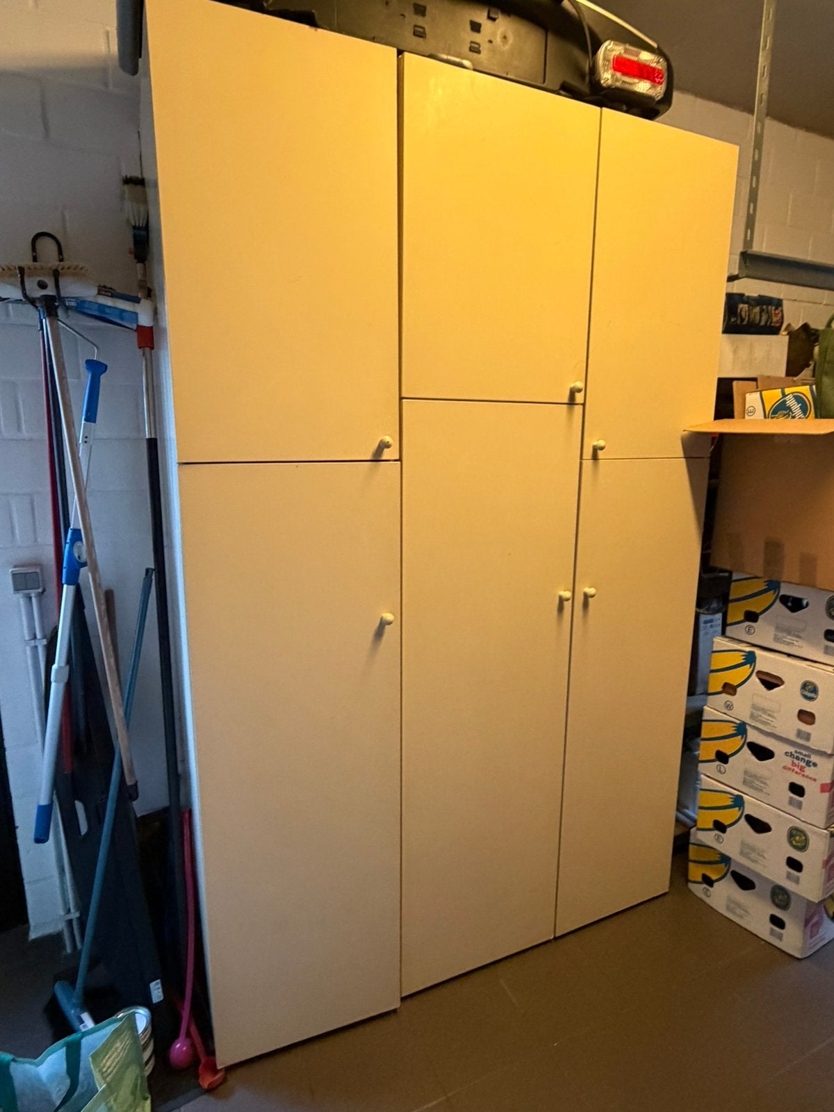 3 armoires beiges, Enlèvement, Utilisé