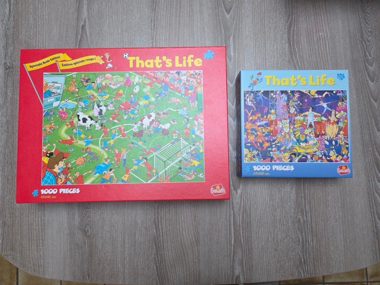 2 puzzels - that's life, Ophalen, 500 t/m 1500 stukjes, Nieuw, Legpuzzel