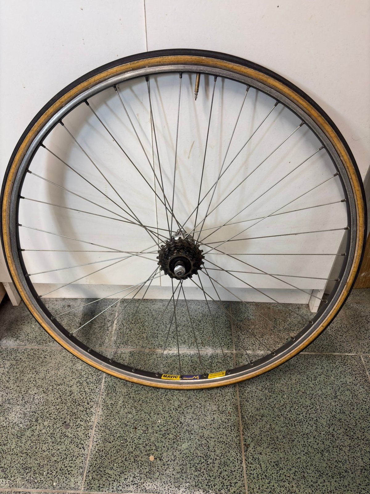 Mavic GP4 6-speed achterwiel, Fietsen en Brommers, Fietsonderdelen, Gebruikt, Aluminium, Racefiets, Ophalen