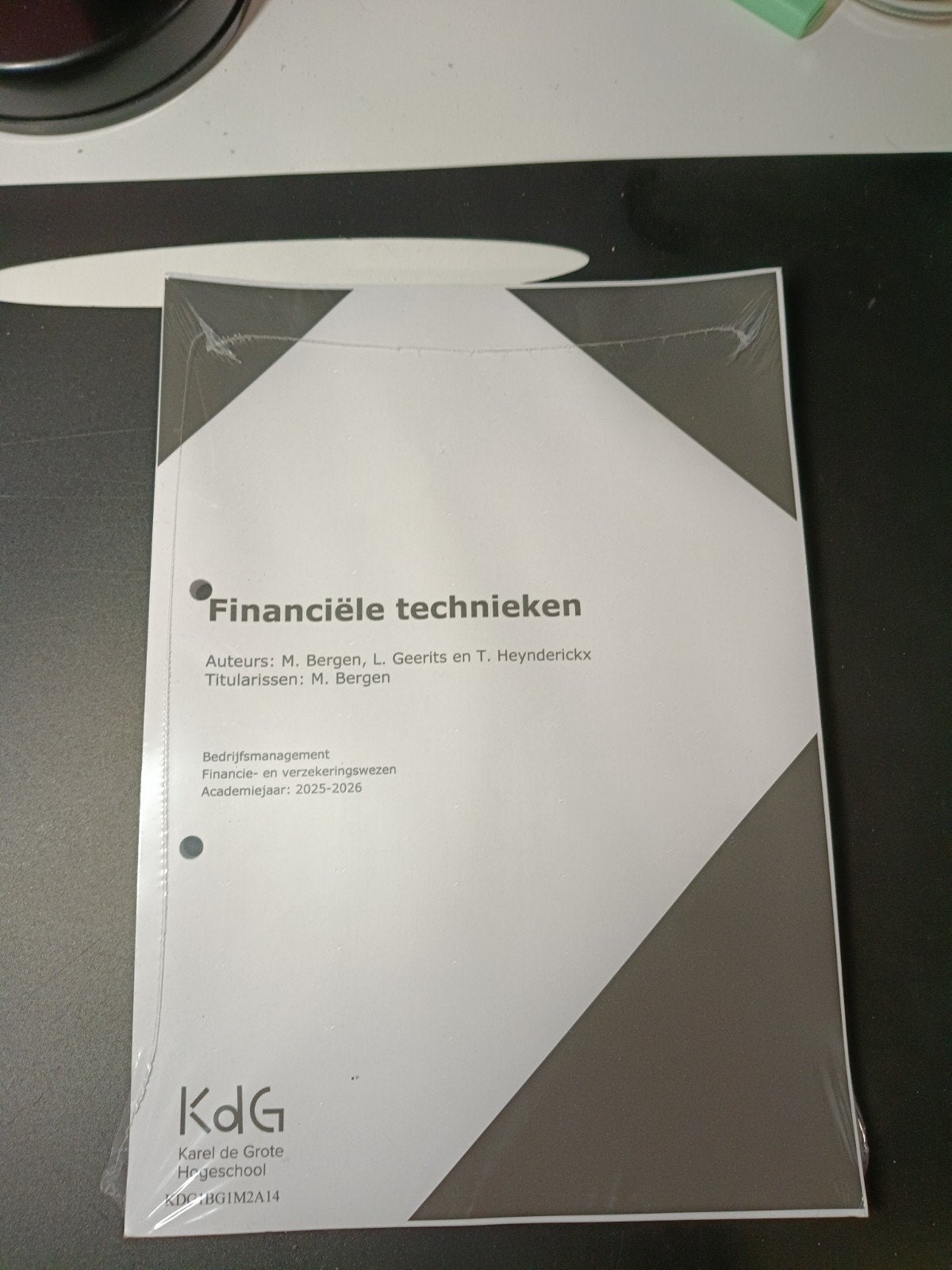cursus financiële technieken kdg, Boeken, Ophalen of Verzenden, Nieuw, Hogeschool