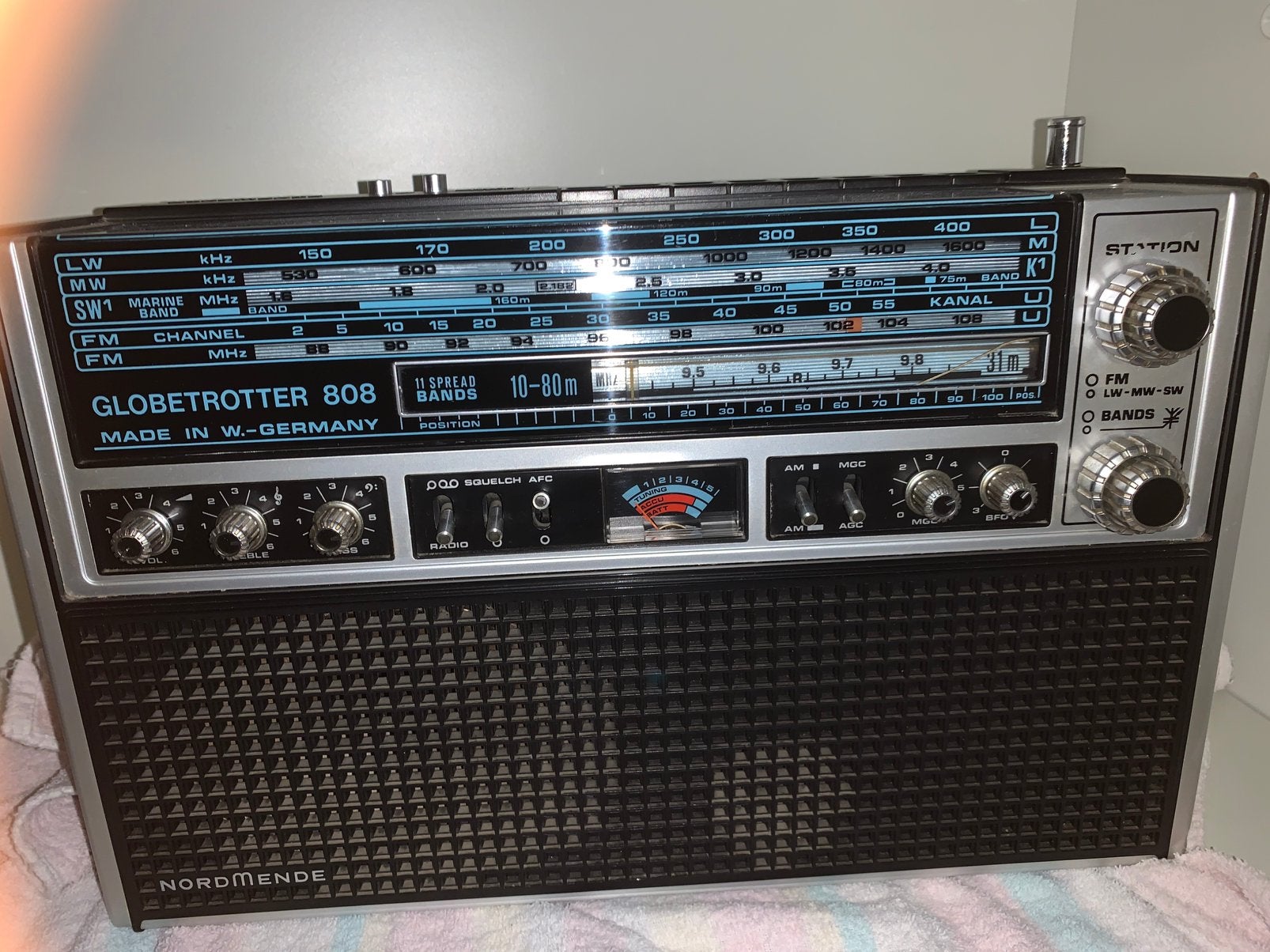 Wereld radio nordmende 808, TV, Hi-fi & Vidéo, Radios, Enlèvement, Utilisé, Récepteur universel