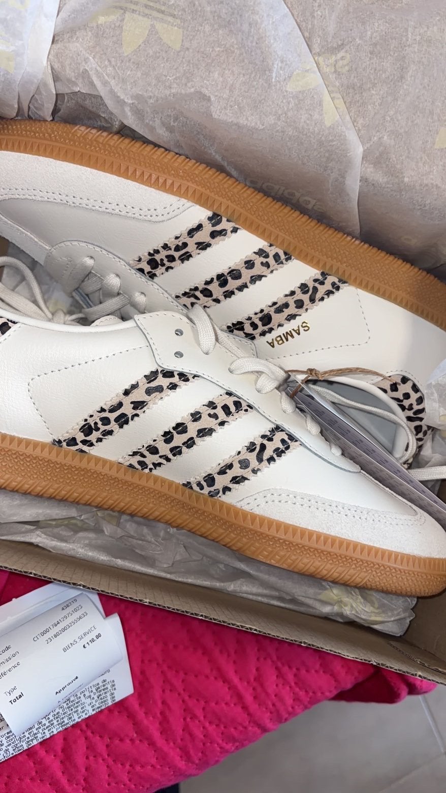 Adidas samba 38 et demi, Kleding | Dames, Wit, Ophalen of Verzenden, Sneakers, Gedragen