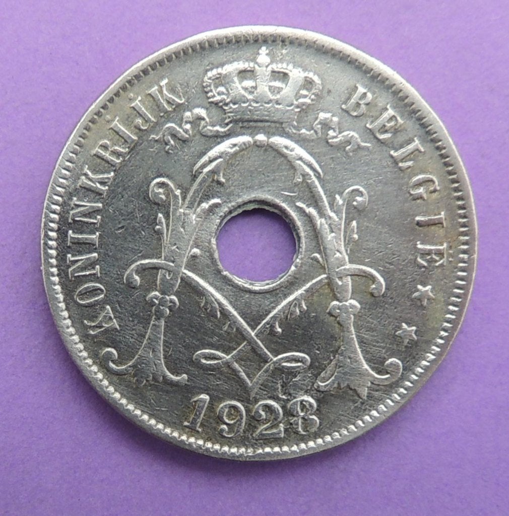 1928 25 centimen NL Albert 1er, Envoi, Métal, Monnaie en vrac