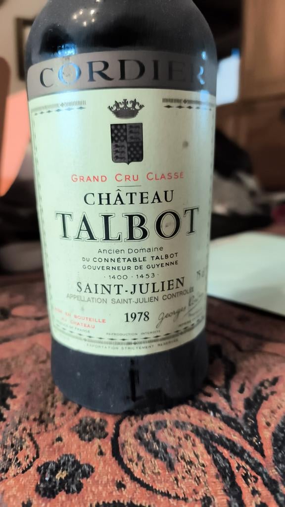 1978 Château Talbot Saint-Julien, Ophalen