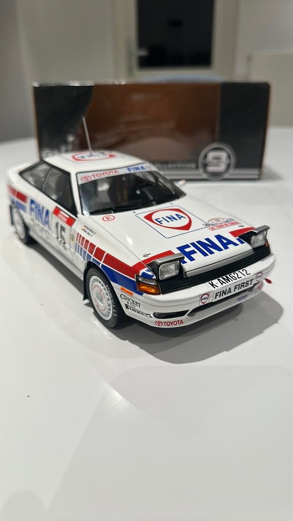 TOYOTA CELICA 1/18 Ronde van Corse M Duez, Hobby en Vrije tijd, Ophalen of Verzenden, Nieuw, Auto, Overige merken