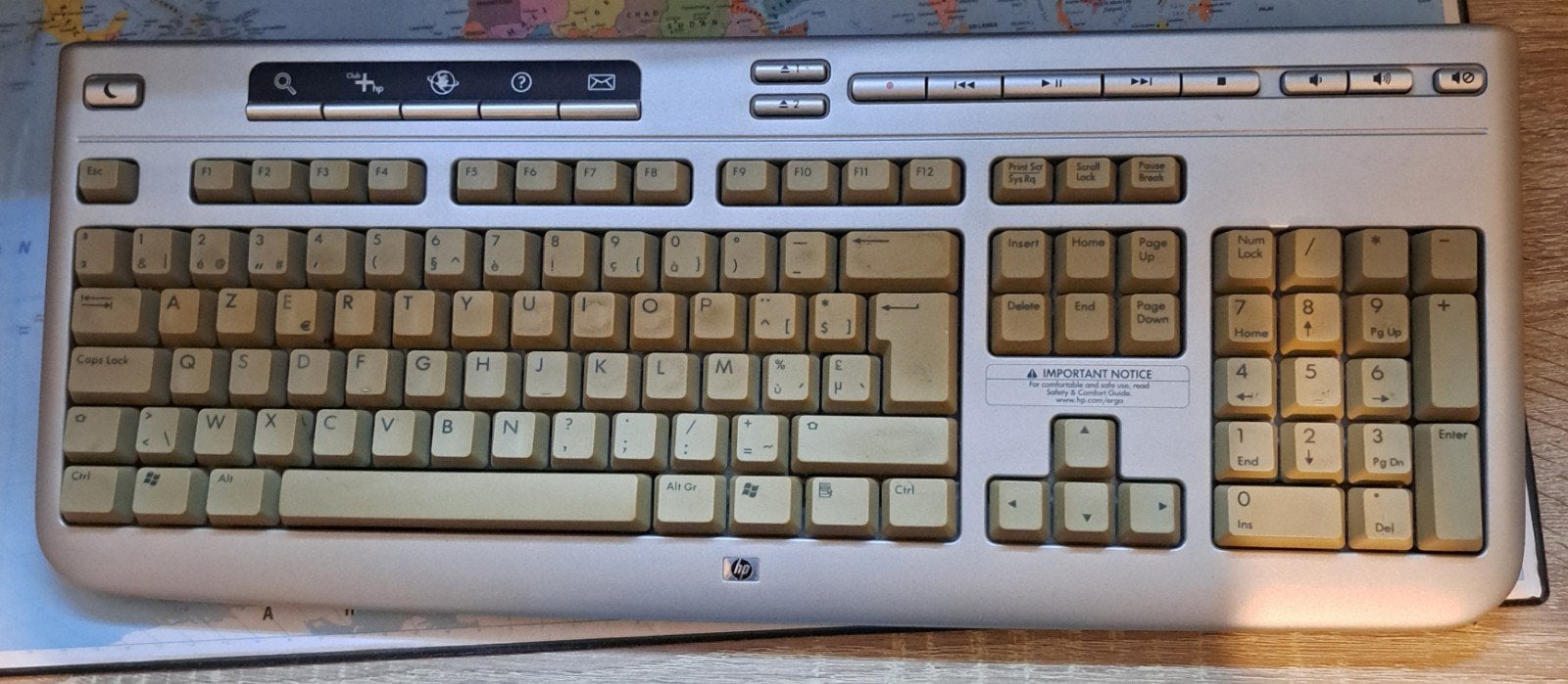 Oud toetsenbord (oud is goud), Computers en Software, Vintage Computers, Ophalen of Verzenden, Hp