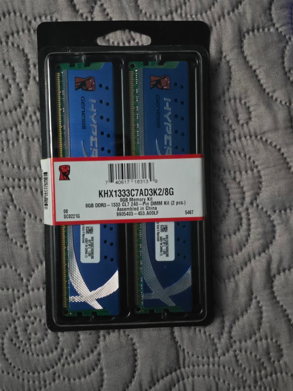 Mémoire DDR3 Kingston HyperX 8 Go, Enlèvement ou Envoi, DDR3