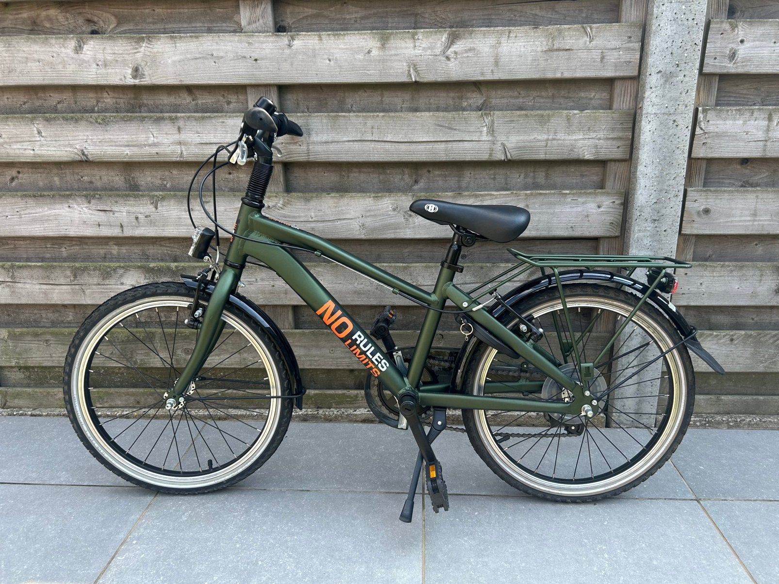 Jongensfiets groen 20”inch ‘No Rules Boys’, Enlèvement, Comme neuf