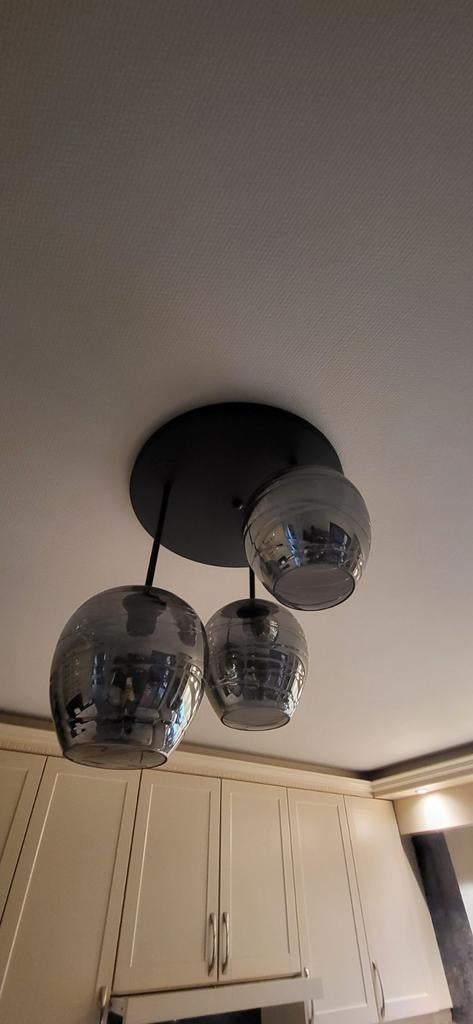Plafonnier noir, Enlèvement, Verre