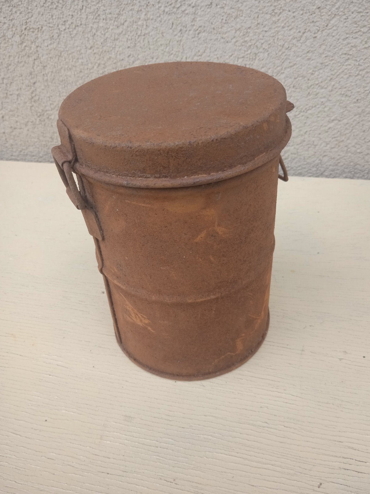 Boitier et cartouche masque a gaz allemand WW1