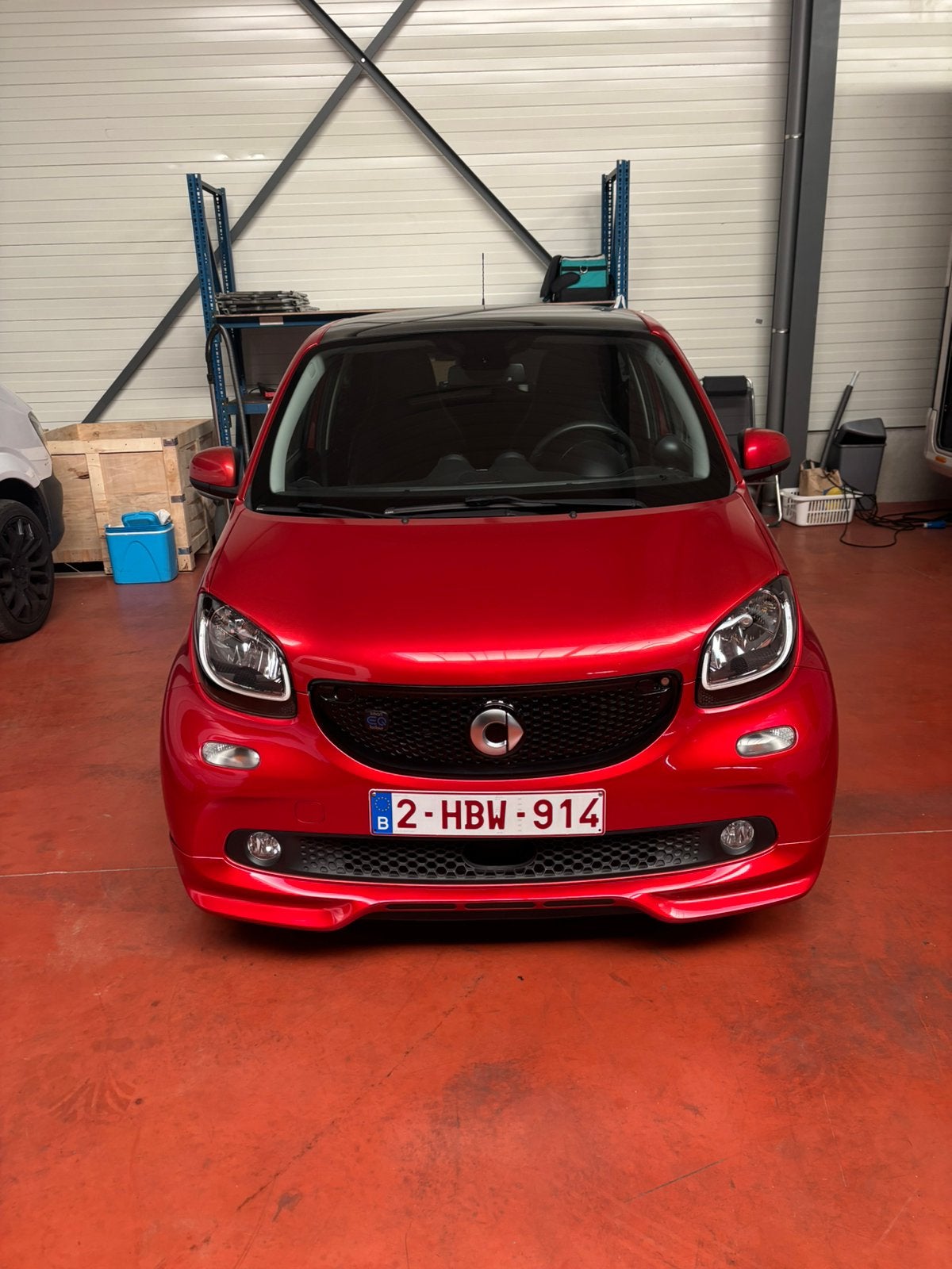 Smart forfour brabus uitvoering, Auto's, Automaat, 4 deurs, Leder, Elektrisch
