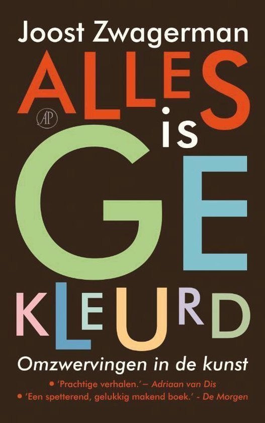 Te Koop Boek ALLES IS GEKLEURD Joost Zwagerman, Ophalen of Verzenden, Zo goed als nieuw, Nederland, Joost Zwagerman