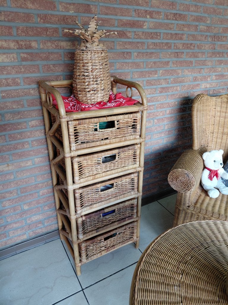 RIETEN SALON, Huis en Inrichting, Ophalen, Zo goed als nieuw, Riet of Rotan, COSY - LANDELIJK