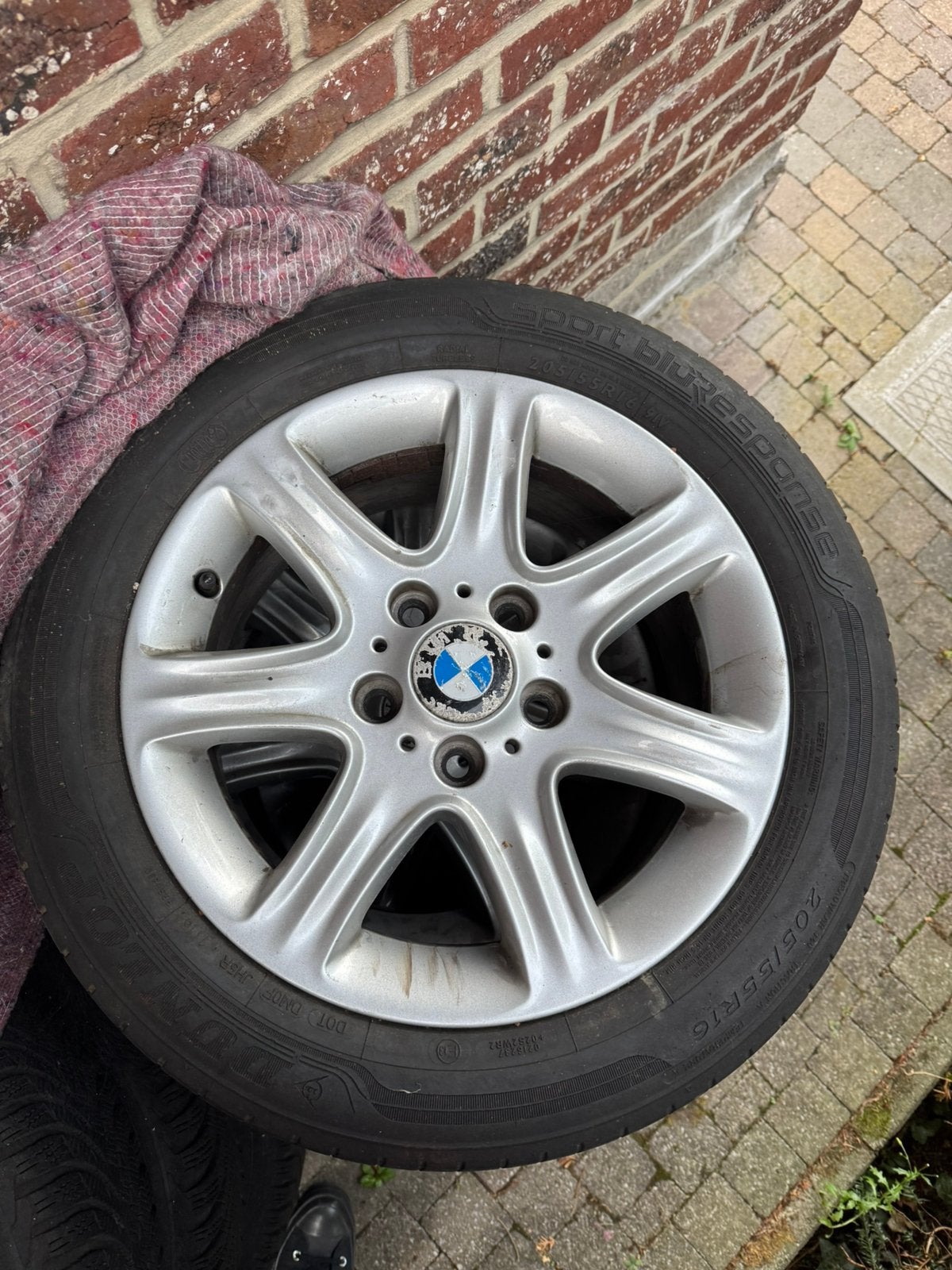 BMW 4 jantes pneus original bmw serie 1,3, Autos : Pièces & Accessoires, Enlèvement ou Envoi, Pneu(s)