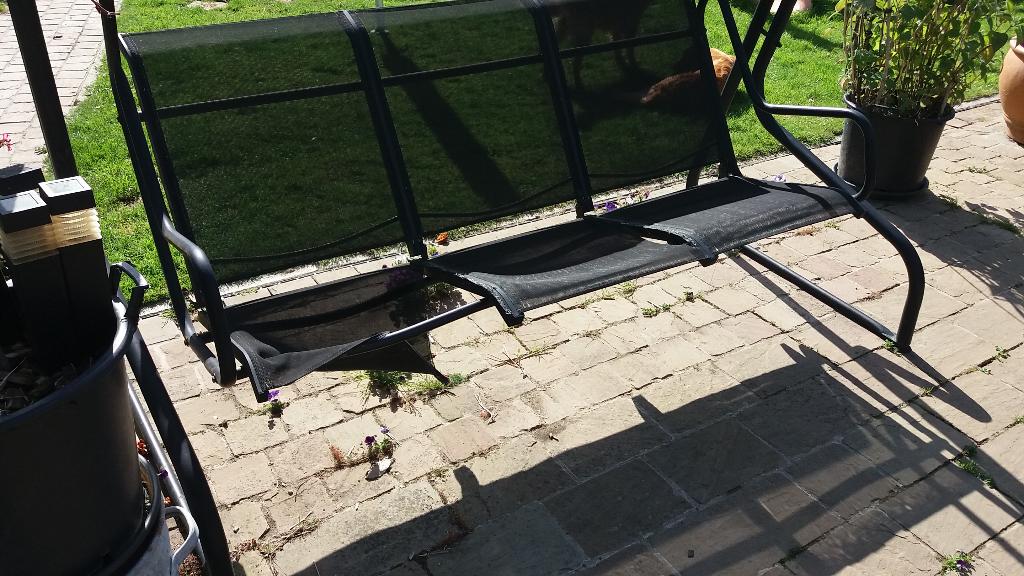 Schommelbank, Tuin en Terras, Tuinbanken, Ophalen, Gebruikt, Metaal, Schommelbank