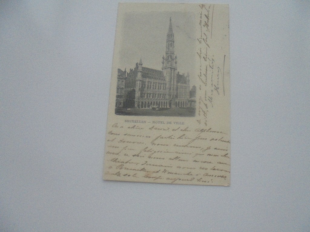 bruxelles-hotel de ville, Envoi, Avant 1920, Affranchie, Bruxelles (Capitale)