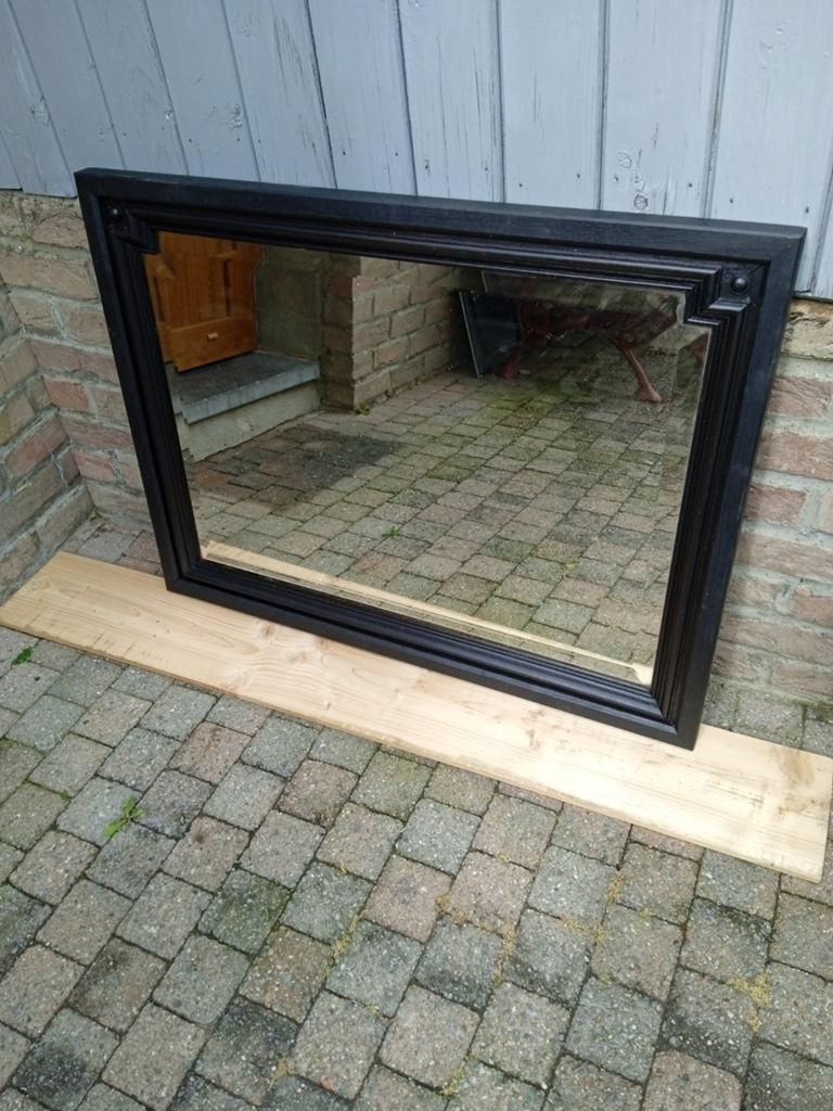 Ancien miroir, art déco, côtés biseautés, Enlèvement
