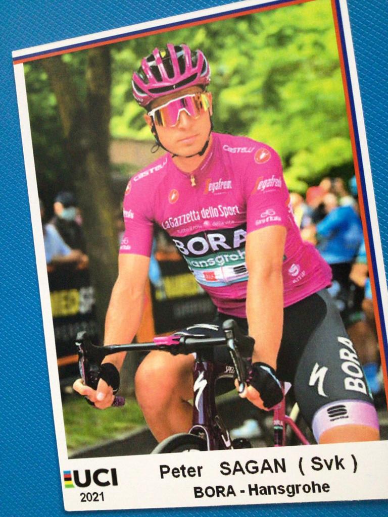 wielerkaart 2021giro  team bora peter sagan, Verzenden, Zo goed als nieuw