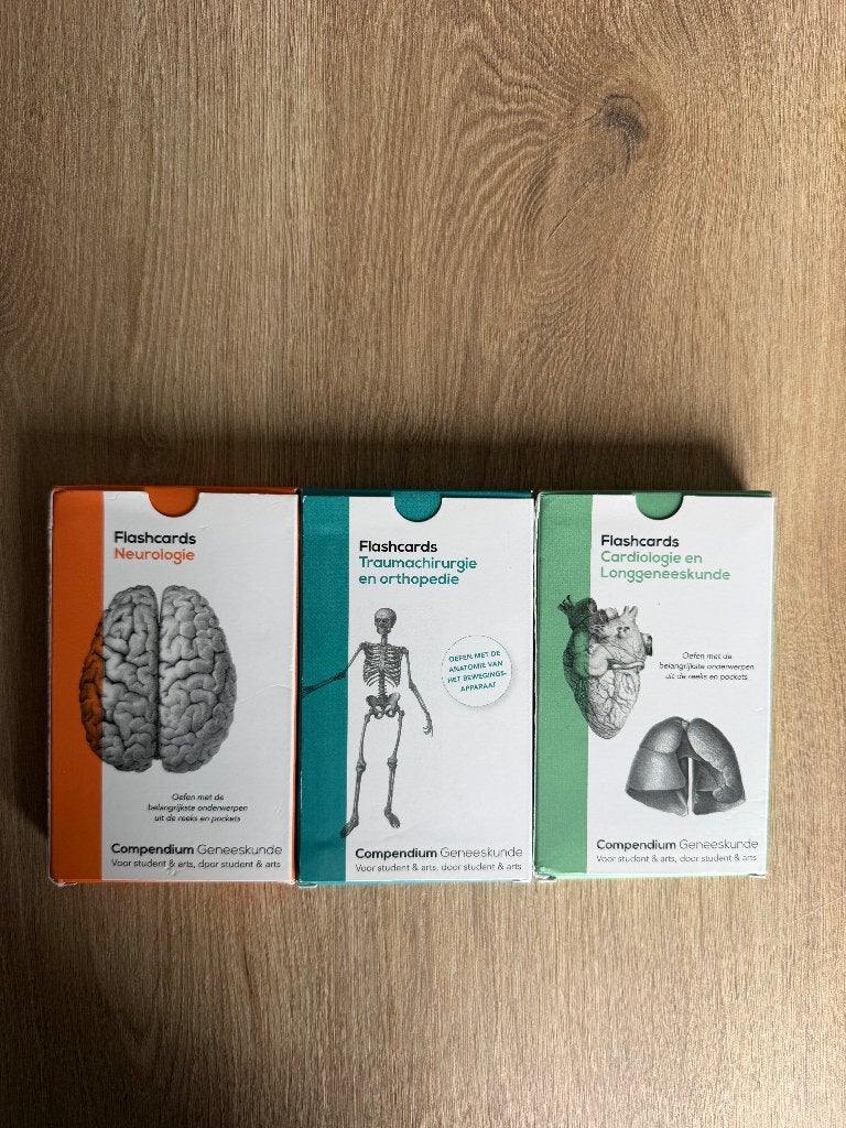 Compendium Geneeskunde flashcards, Enlèvement ou Envoi, Neuf, Ne s'applique pas