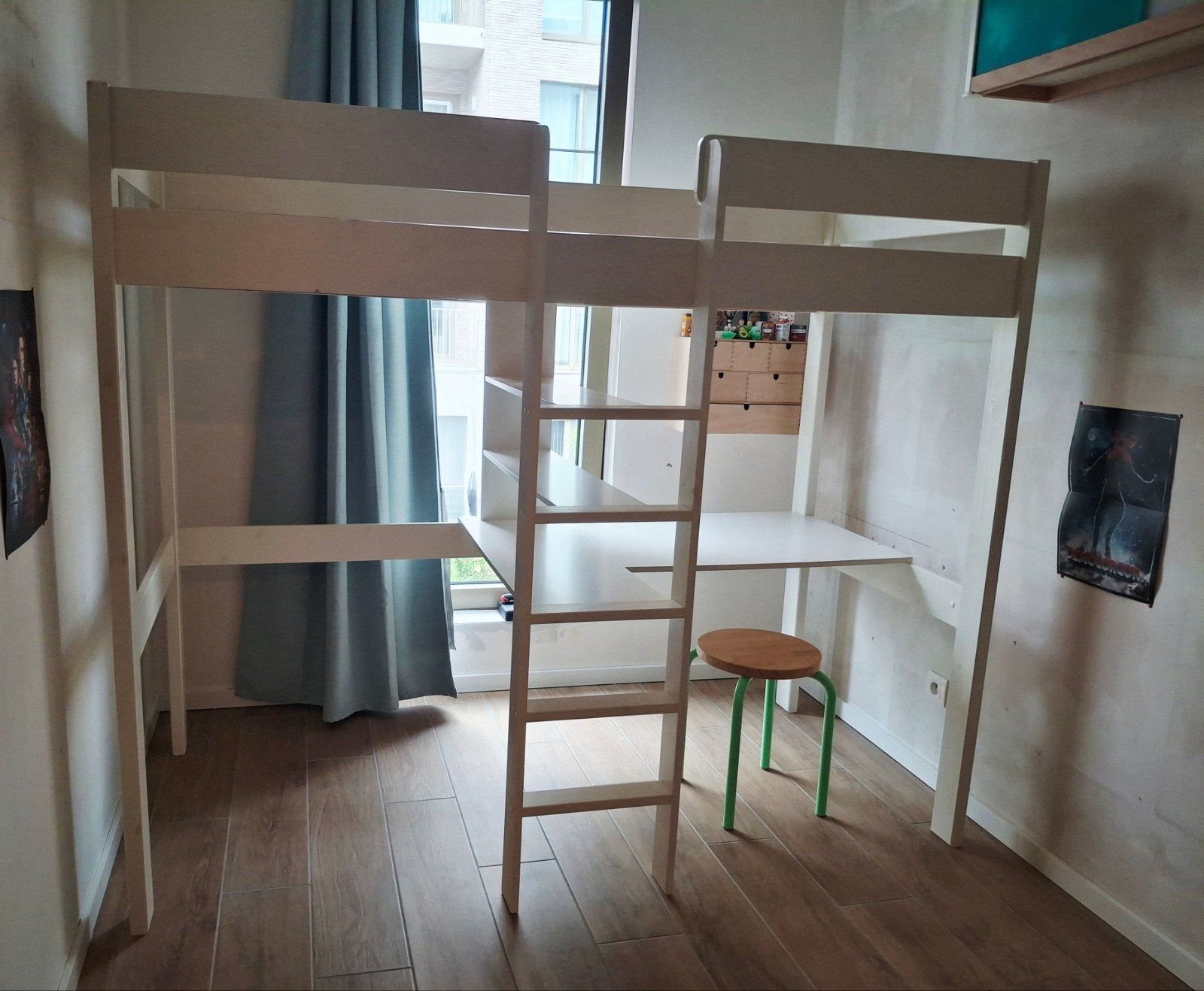 Vipack Pino hoogslaper met bureau, Enlèvement, Une personne, Lit mezzanine