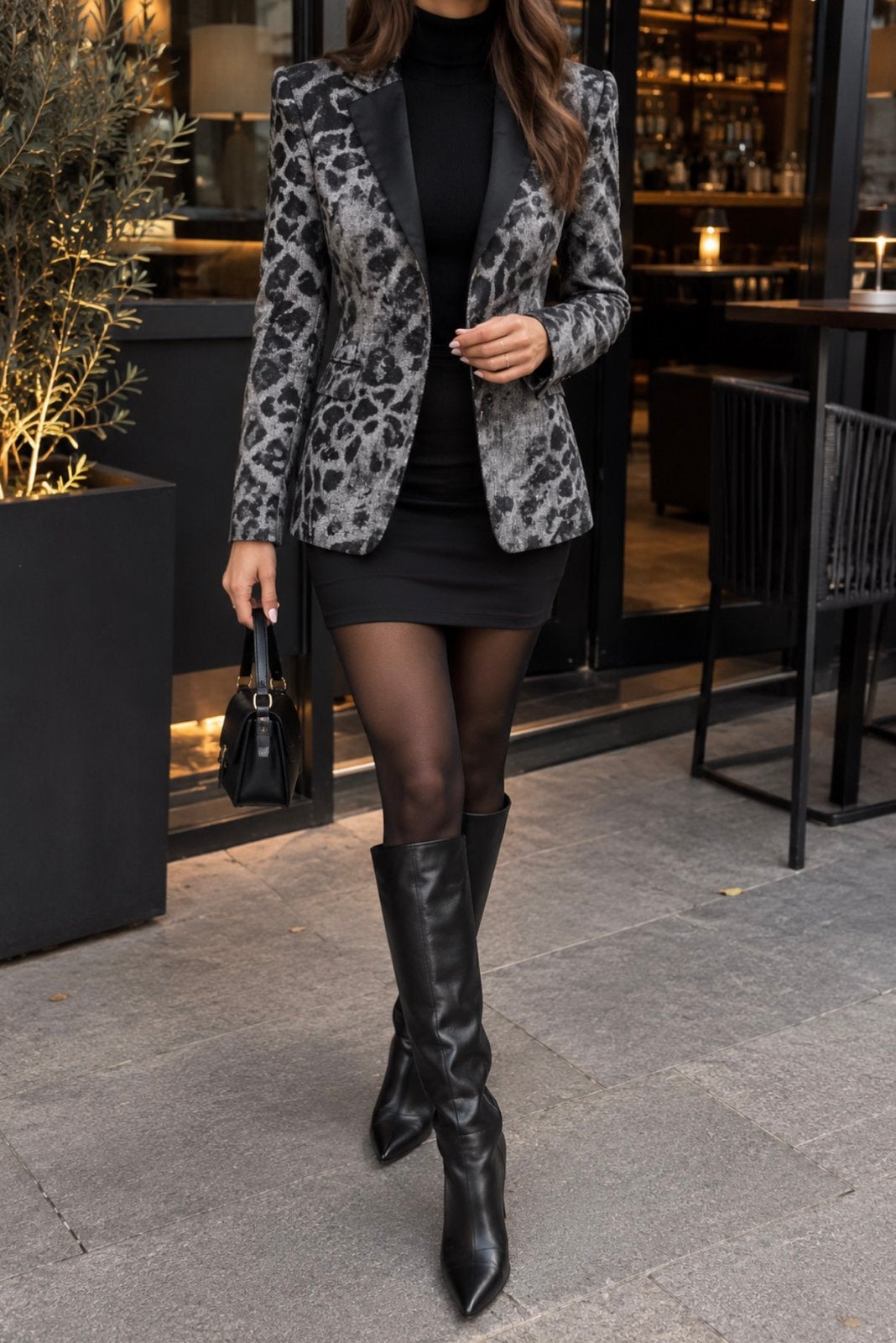 Nieuw/Blazer/zwart en grijs/34/Rich & Royal, Kleding | Dames, Kostuum of Pak, Zwart, Nieuw, Ophalen of Verzenden