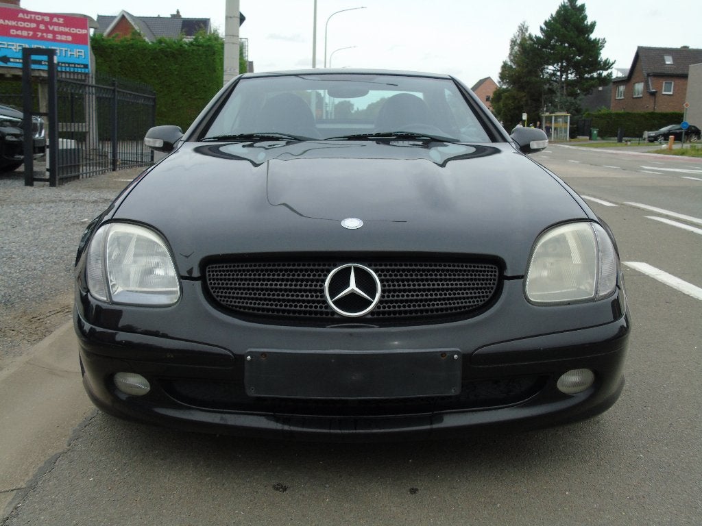 Mercedes SLK 200 Kompressor Cabrio *2002 *AIRCO*AUTOMAAT, Auto's, Airbags, Beige, Cabriolet, Zwart