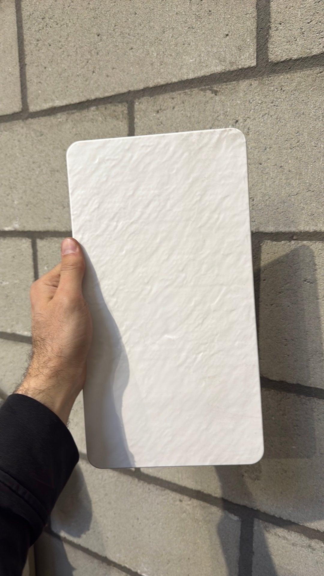 Witte serveerplank eetbord decoratief, Ophalen of Verzenden, Zo goed als nieuw